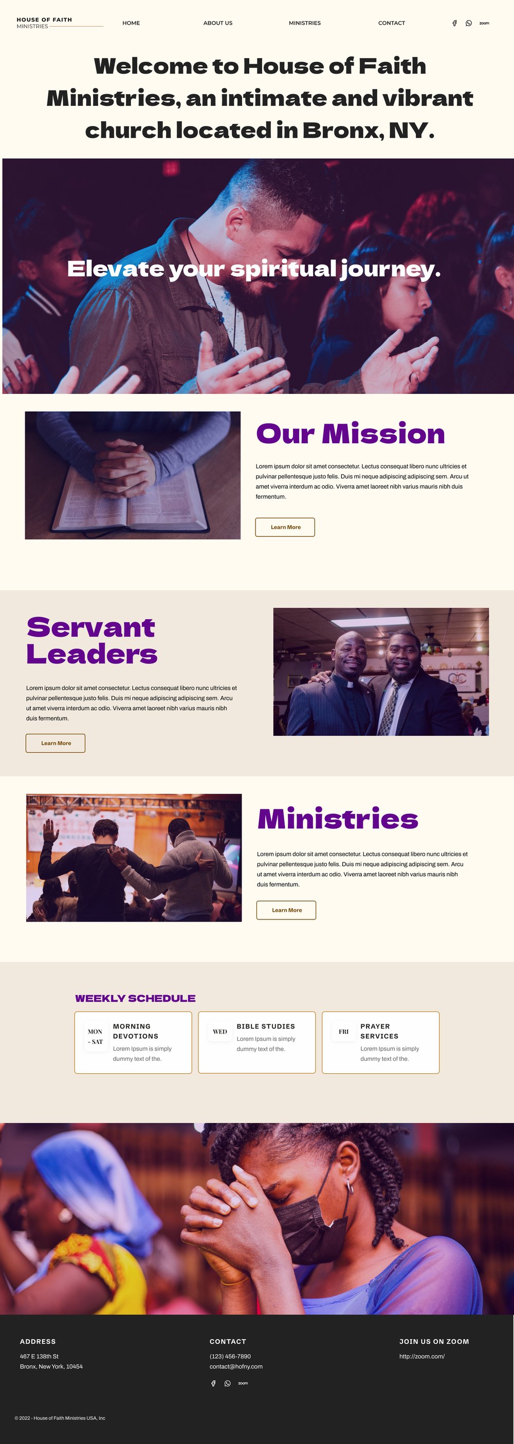 House of Faith Homepage